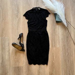 H&M Black Lace Dress XS